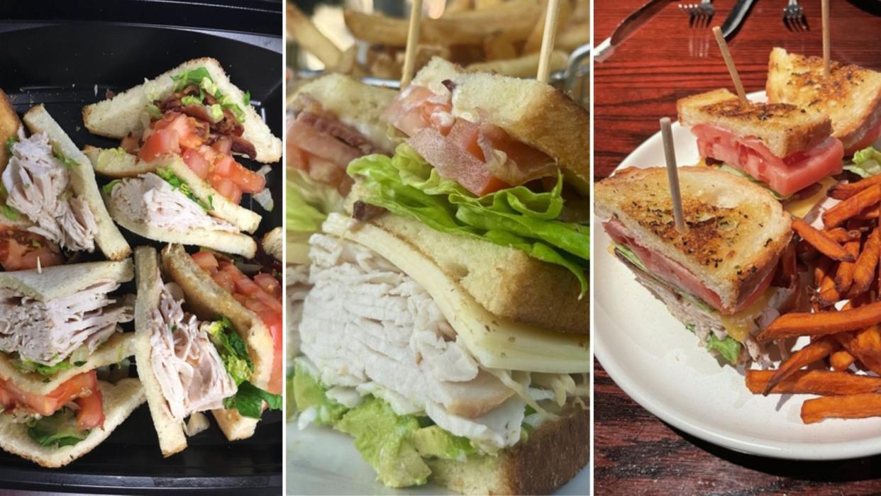 Club Sandwiches from Chain Restaurants
