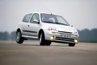 <p>Renaultsport’s early makeover of the second-generation Clio was superbly realised, and powered by a 2.0-litre engine with variable valve timing and 172bhp. In a car weighing only <strong>1035kg</strong>, that was more than enough for brisk B-road progress, though the most memorable element of the package was the pert chassis, which was playful in the extreme but usefully benign in a way that pocket-rockets past haven’t always been.</p><p>‘Cup’ versions of the 172, available from 2002, saw the kerb weight trimmed to <strong>1021kg</strong>, the suspension stiffened and lowered and some styling tweaks to the front and rear bumpers. Air conditioning and anti-lock brakes were chased out in the interests of weight-saving and track-related activities respectively. Prices are moving firmly north for good examples.</p><p><strong>We found:</strong> 2004 Renault Clio 172 2.0, 65,000 miles - £6000</p><p><strong>How many left?: </strong>Around 1600</p>