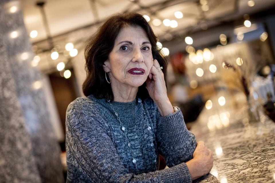 Diane Foley, whose son was beheaded by Islamic militants in Syria 10 years ago, poses for a portrait in Washington, Jan. 31, 2024. Foley has written a book, American Mother, in which she describes efforts to connect with one of the men who was convicted in the murder of her son after he was brought to the U.S. for trial. (AP Photo/Andrew Harnik)