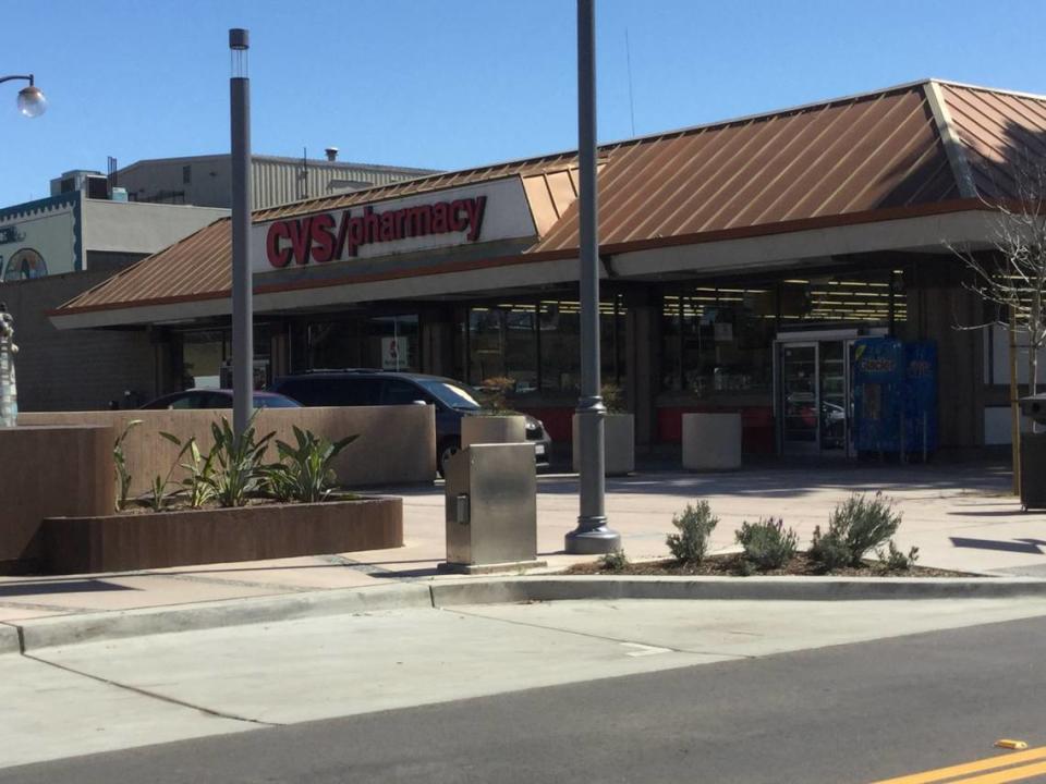 The CVS Pharmacy store at Fulton and Tuolumne streets in downtown Fresno closed in 2022. The city of Fresno envisions the eentual demolition of the building to make way for a complex of more than 460 apartments as well as a new parking structure.