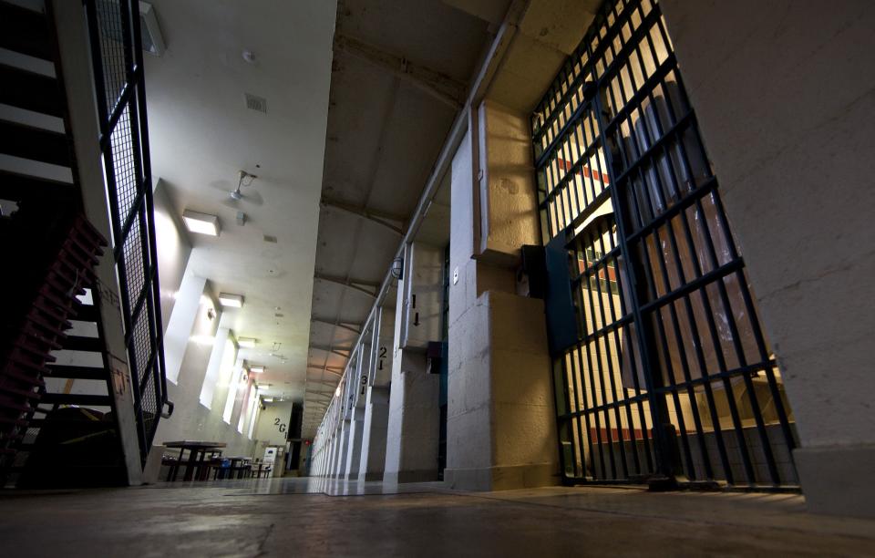 A view of a standard cell block at Kingston Penitentiary in Kingston