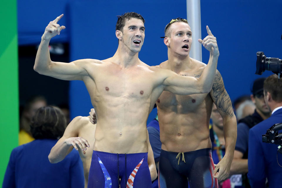 <p>Michael Phelps, you and your abs are a national treasure. Please, be shirtless, always.</p>