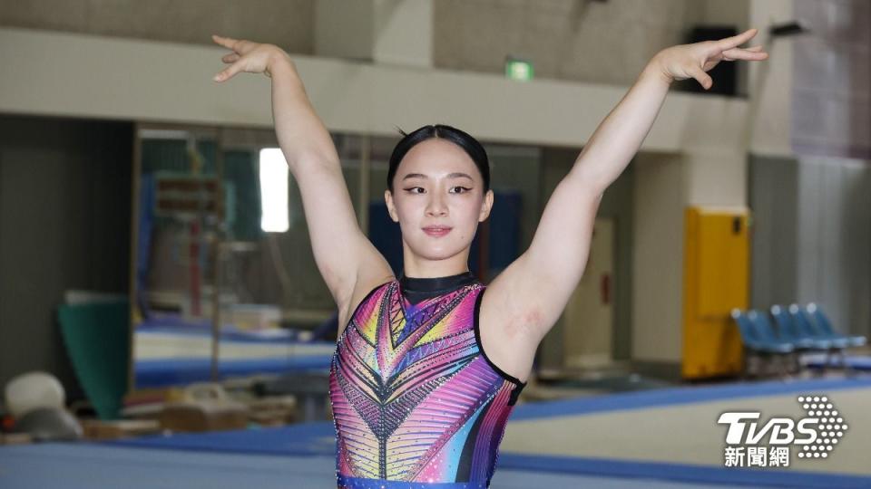 巴黎奧運台灣女子體操代表選手丁華恬。（圖／葉志明攝）