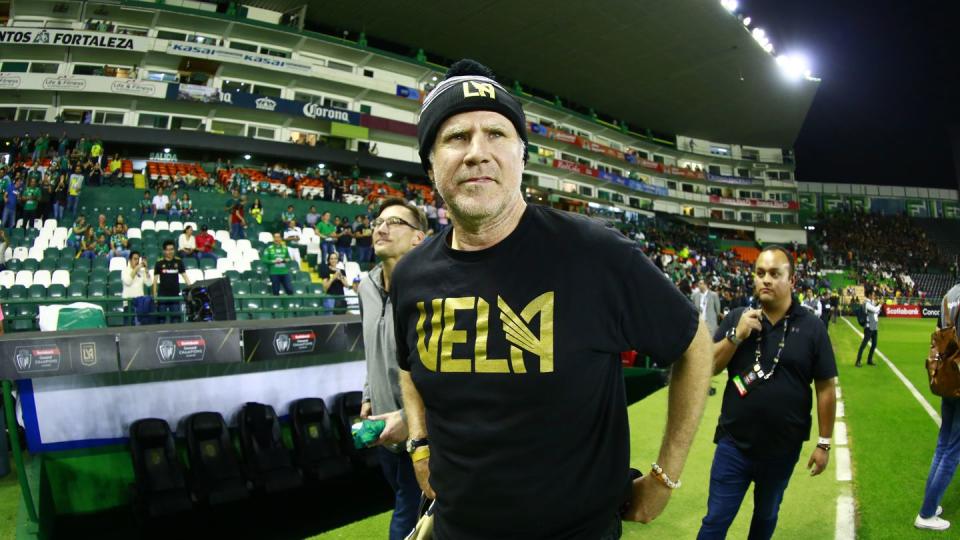 will ferrell walking the sideline of a soccer match