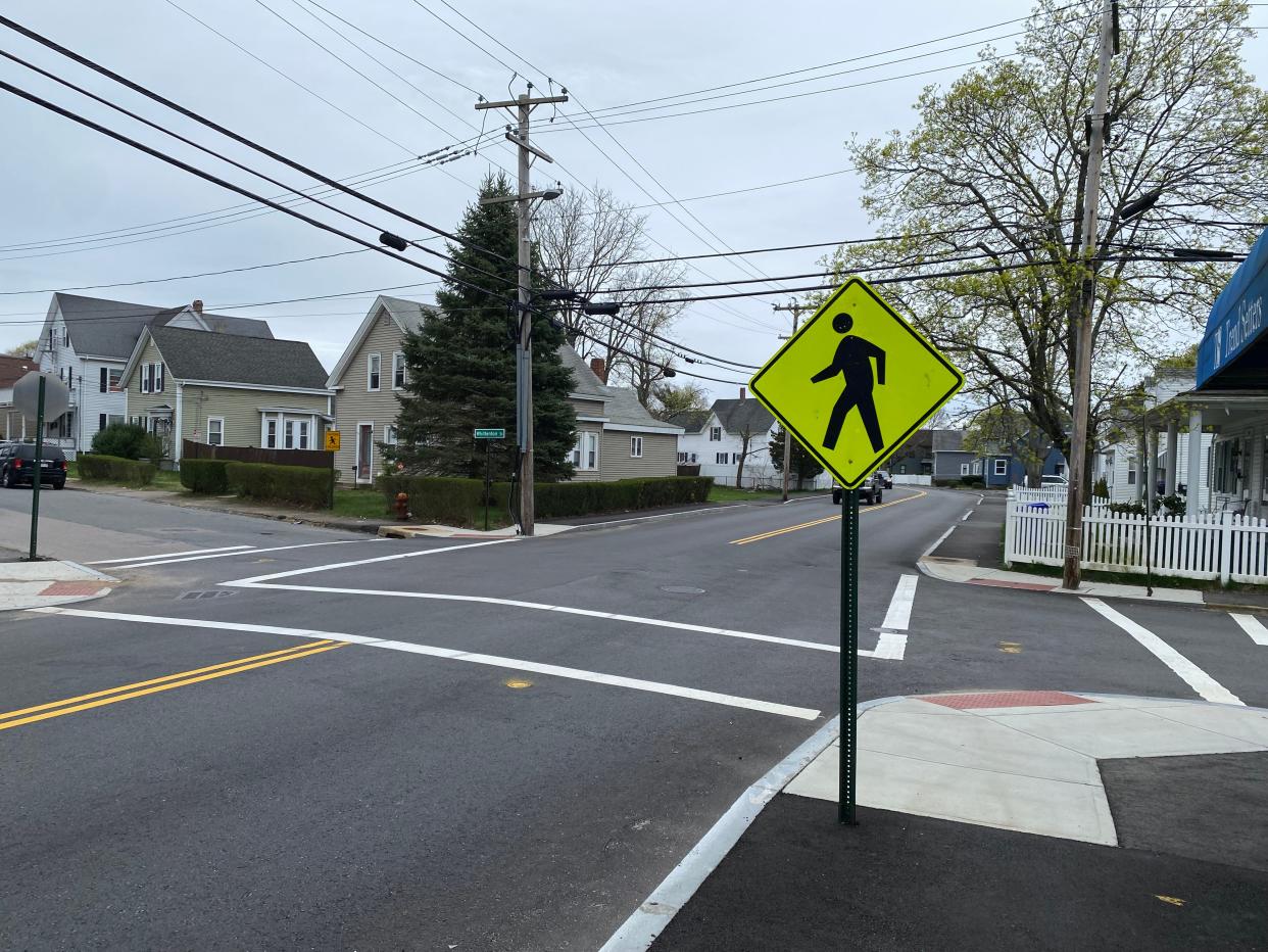 City officials are concerned about the volume of crashes at three intersections on Washington Street in Taunton including the intersection of Washington and Whittenton streets, seen here on April 18, 2024.