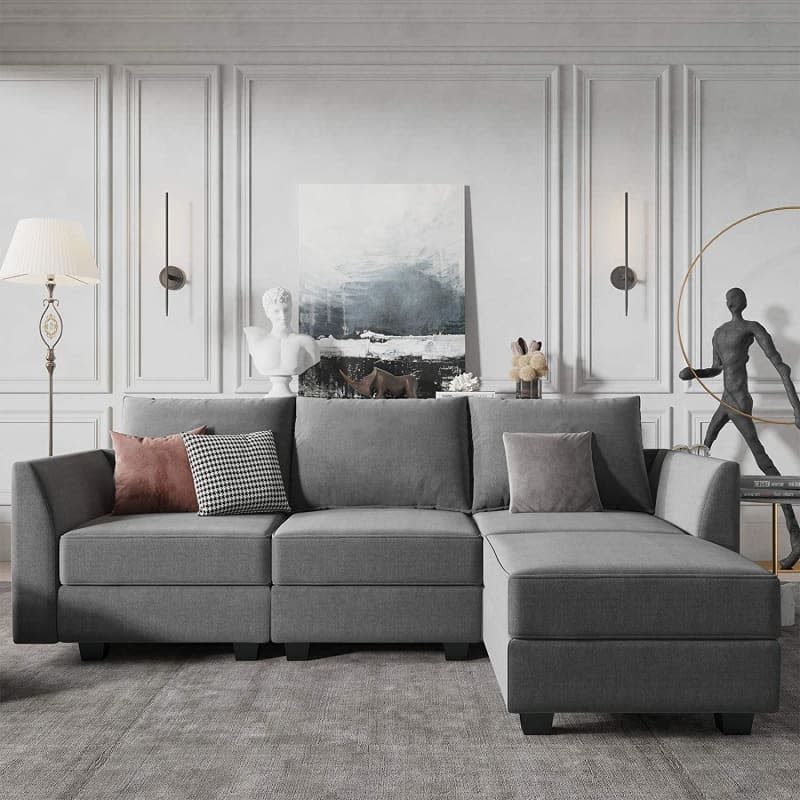 HONBAY Convertible Sectional Sofa Couch