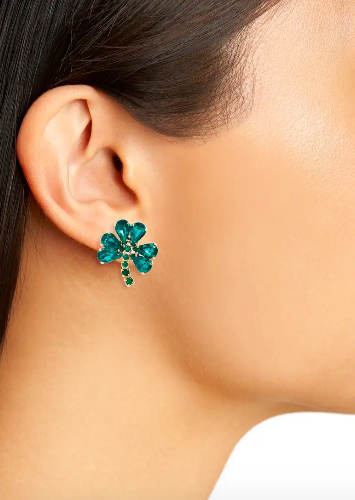 Shamrock Crystal Earrings. Image via Nordstrom.