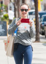 <p>The actress-activist turned the tables on the paparazzi on Tuesday, taking her own candids while out for a walk in L.A. (Photo: BG005/Bauer-Griffin/GC Images) </p>
