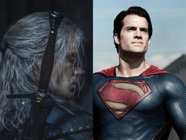 Henry Cavill Super-Jacked Next To Superman!