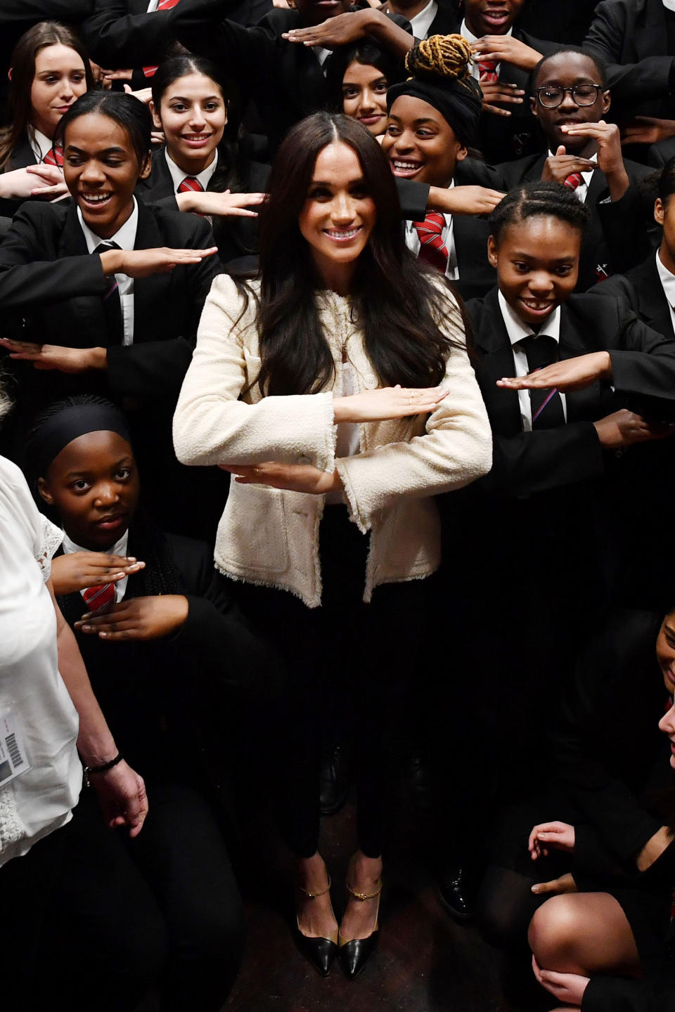 The Duchess Of Sussex Visits The Robert Clack Upper School In Dagenham