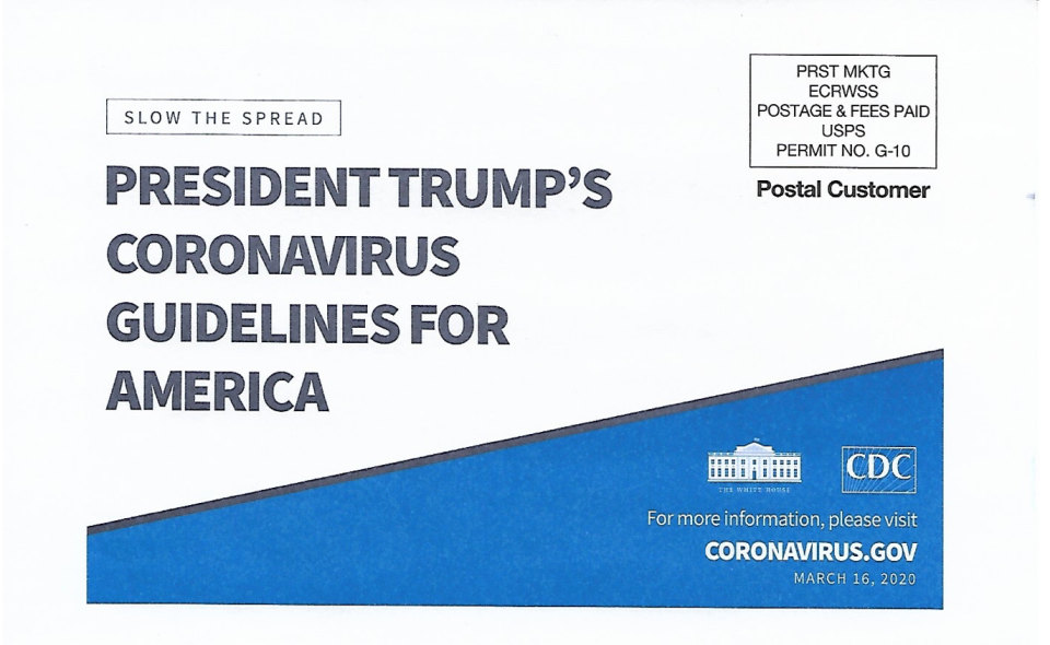 President Trump's coronavirus mailer