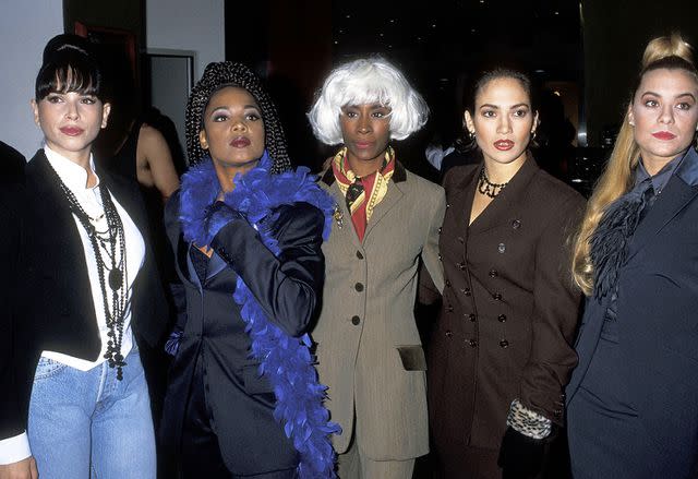 <p>Ron Galella, Ltd./Ron Galella Collection/Getty</p> Jennifer Lopez and some Fly Girls