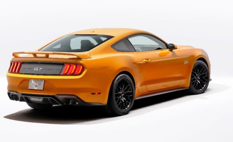 2018 Mustang rear.