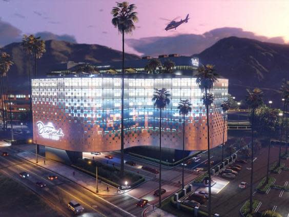 The new casino and resort features a rooftop penthouse with stunning views over Los Santos (Rockstar Games)