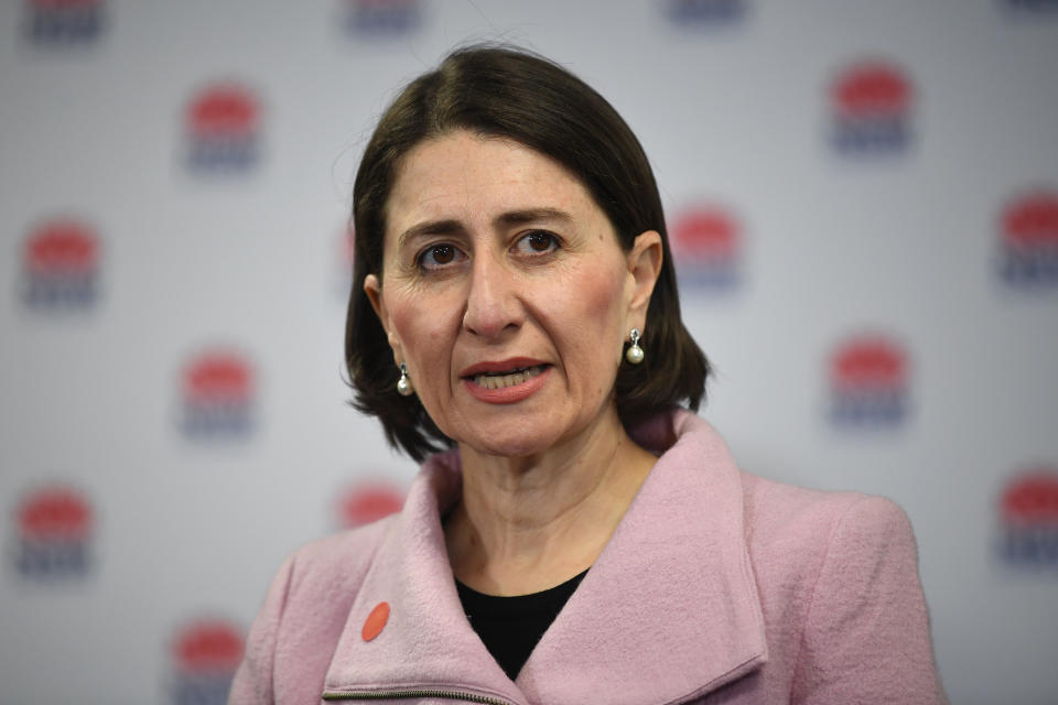 NSW Premier Gladys Berejiklian has urged residents in NSW. to reconsider travelling to Victoria. Source: AAP