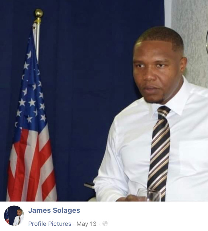 This screenshot shows a profile picture of James Solages from his Facebook page, now taken down. Haitian authorities on July 8, 2021, accused the South Florida resident of taking part in the assassination of the Haitian president.