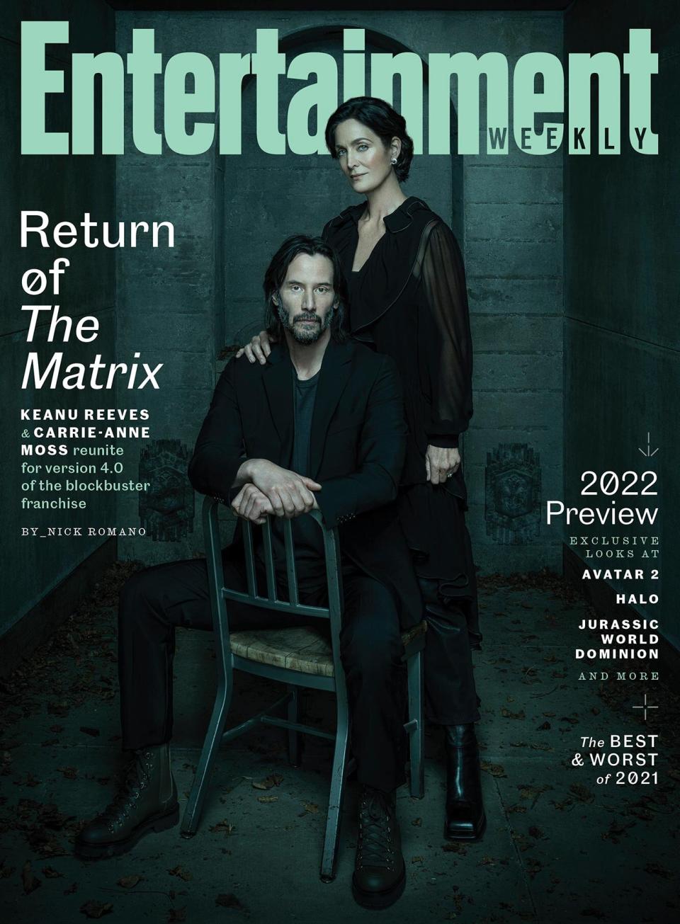 The Matrix Resurrections – EW January 2022 Cover