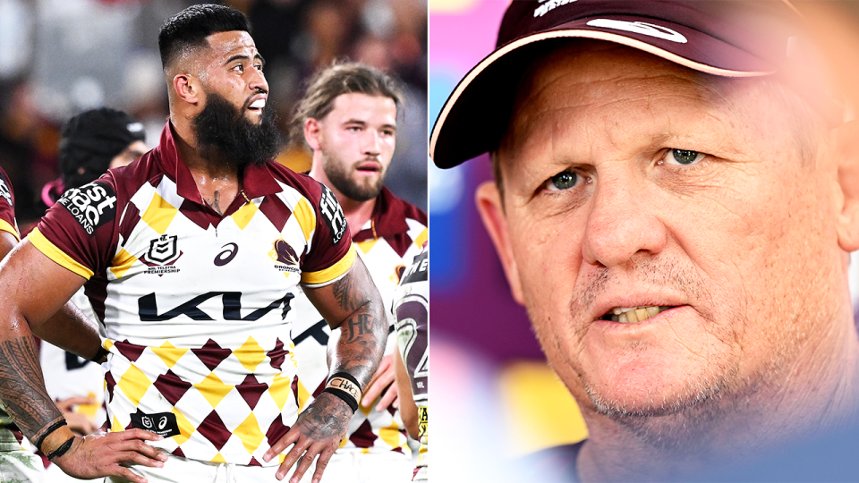 Broncos great Corey Parker has questioned whether Kevin Walters' (pictured right) men are matching the efforts of 2024. (Getty Images)