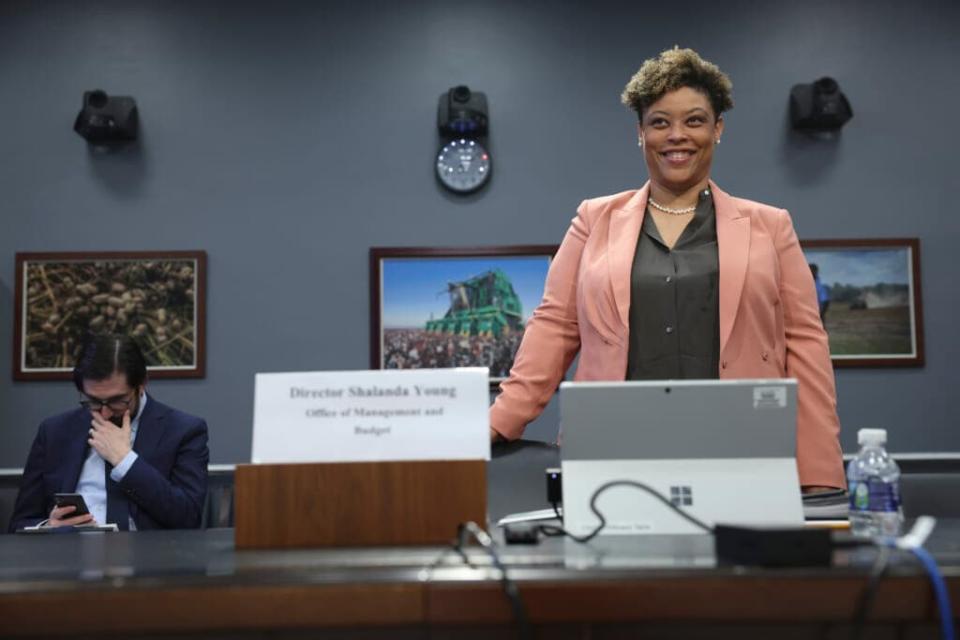 Office of Management and Budget (OMB) Director Shalanda Young arrives for testimony before the House Financial Services and General Government Subcommittee May 17, 2022 in Washington, DC. (Photo by Win McNamee/Getty Images)