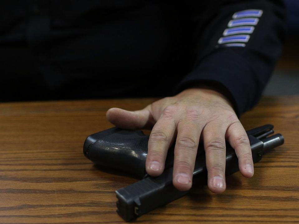 A pistol fell out of a family member’s pocket in Texas and was found by a toddler celebrating his birthday (Getty)