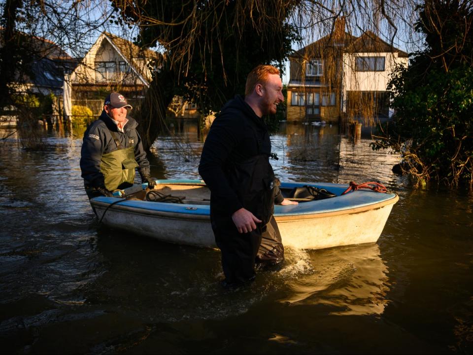 Flooding near Eton in Berkshire (Getty Images)