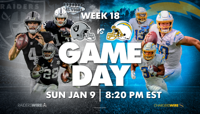 Raiders Game Tonight: Raiders vs Los Angeles Chargers Week 18 injury  report, spread, over/under, schedule, live stream, TV channel