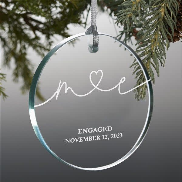 10) Personalized Glass Ornament