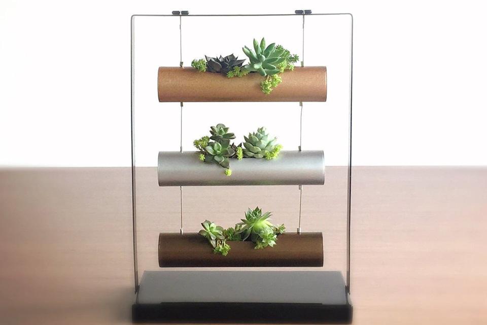 Vertical Succulent/Herb Planting Cylinder System