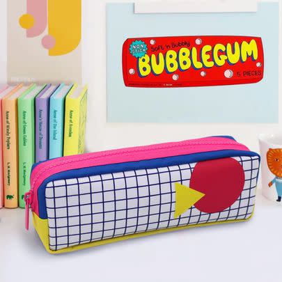 A pop-art pencil case