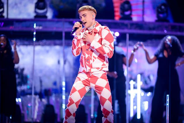 Olly Alexander will help ring in 2022 (Photo: BBC / Guy Levy)