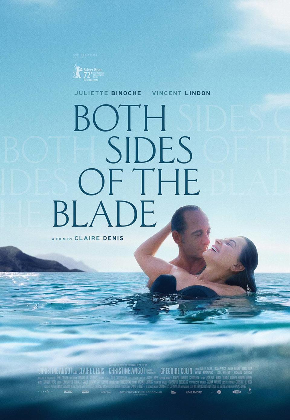 En el Teatro Tower el drama romántico ‘Both Sides of the Blade’ (2022) de la directora Claire Denis con Juliette Binoche, Vincent Lindon y Grégoire Colin.