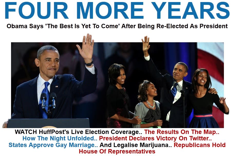 The Huffington Post UK gives its verdict on Obama's re-election