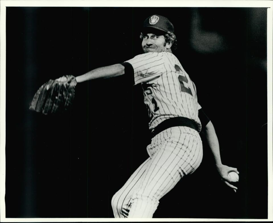 Pitcher Don Sutton makes his debut for the Brewers in 1982 after a blockbuster trade.