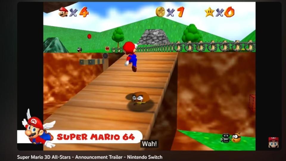 《超級瑪利歐64》擁有舉足輕重的地位，35周年再次復刻。（圖／翻攝自Nintendo of America YouTube）