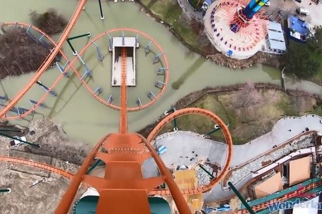 Canada's Wonderland posts video of terrifying dip at new record-breaking coaster