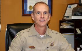 Lee County Sheriff Jim Johnson, pictured here, was threatened by former Lee County Deputy Sheriff Mike Mayhew, authorities say.