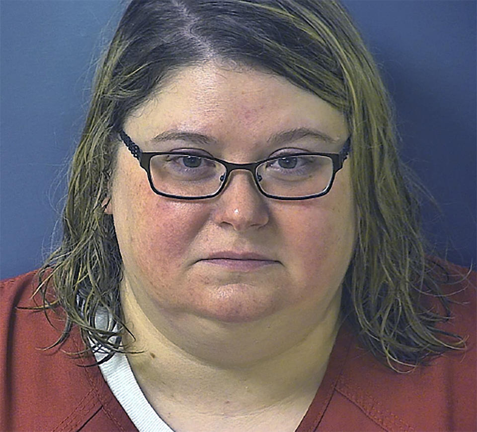 This image provided by the Pennsylvania Attorney General's Office shows Heather Pressdee. The Pennsylvania nurse who administered lethal or potentially lethal doses of insulin to numerous patients pleaded guilty to three counts of murder and other charges Thursday, May 2, 2024 and sentenced to life in prison. (Pennsylvania Attorney General's Office via AP)