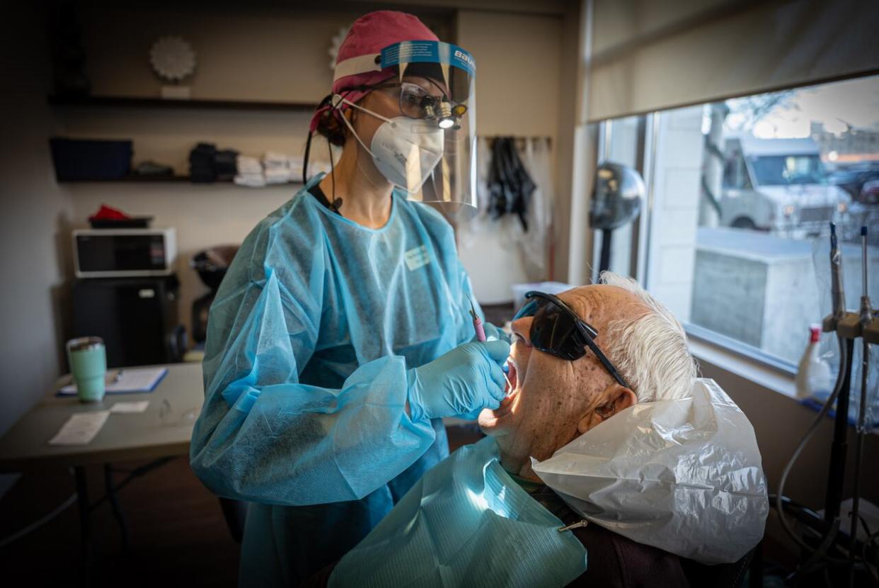 Statistics Canada data shows there are likely tens of thousands, if not hundreds of thousands, of people who could benefit from the Canadian Dental Care Plan in Nova Scotia. But few dentists in the province have signed up to provide care, citing program and cost concerns. (Brian Morris/CBC - image credit)