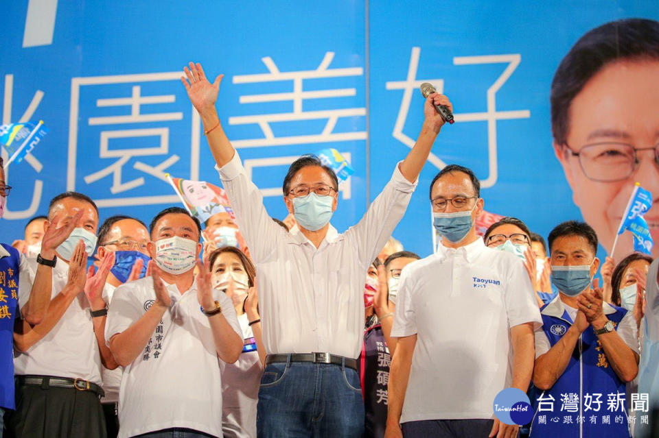 國民黨桃園市長候選人張善政呼籲大團結，用選票找回臺灣的善良跟公義。