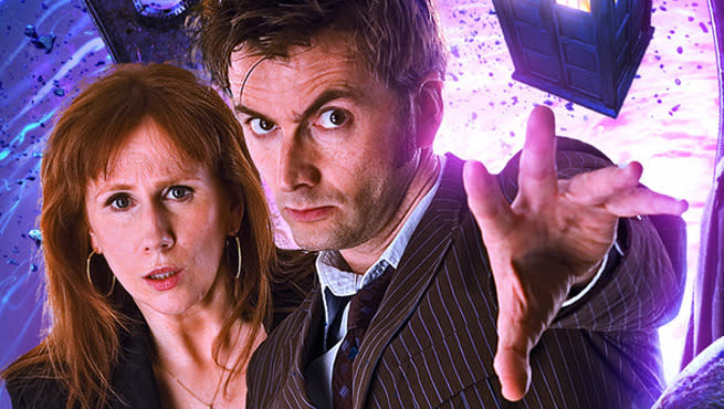 Catherine Tate and David Tennant in <em>Doctor Who</em> (Photo: BBC)