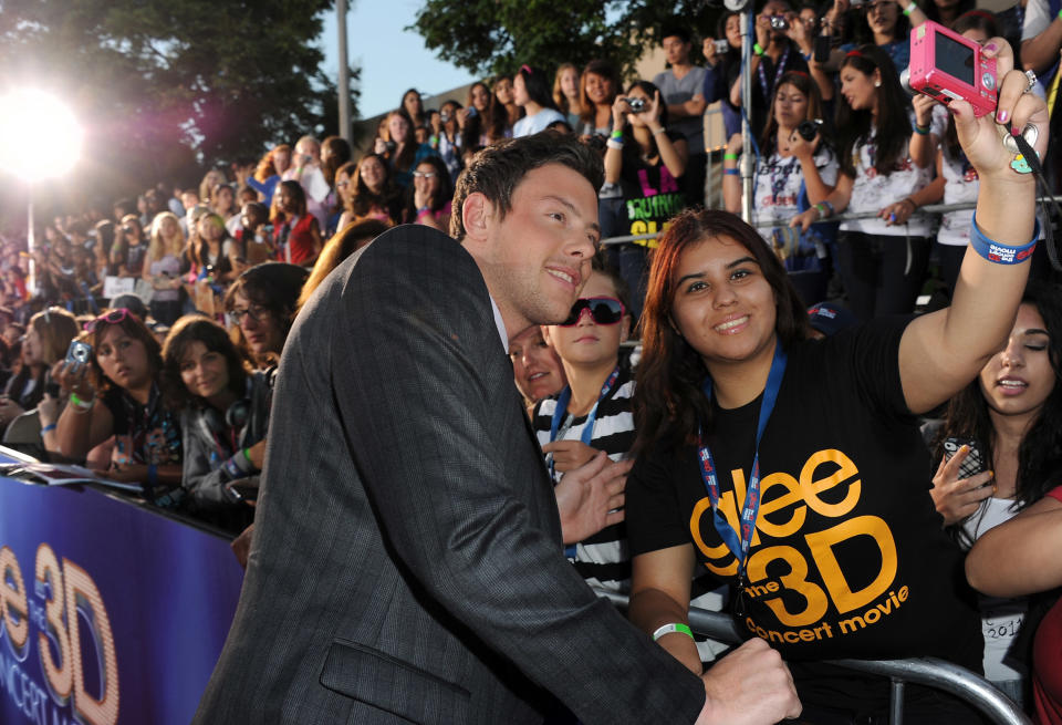 WESTWOOD, CA - AUGUST 06: Actor Cory Monteith arrives at the premiere of Twentieth Century Fox's "Glee The 3D Concert Movie" held at the Regency Village Theater on August 6, 2011 in Westwood, California. (Photo by Kevin Winter/Getty Images)