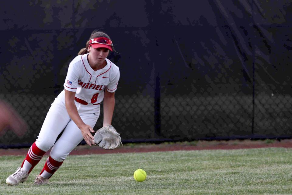 Fairfield outfielder Ava Hensley is one of four Indians with a fielding percentage higher than 0.950.