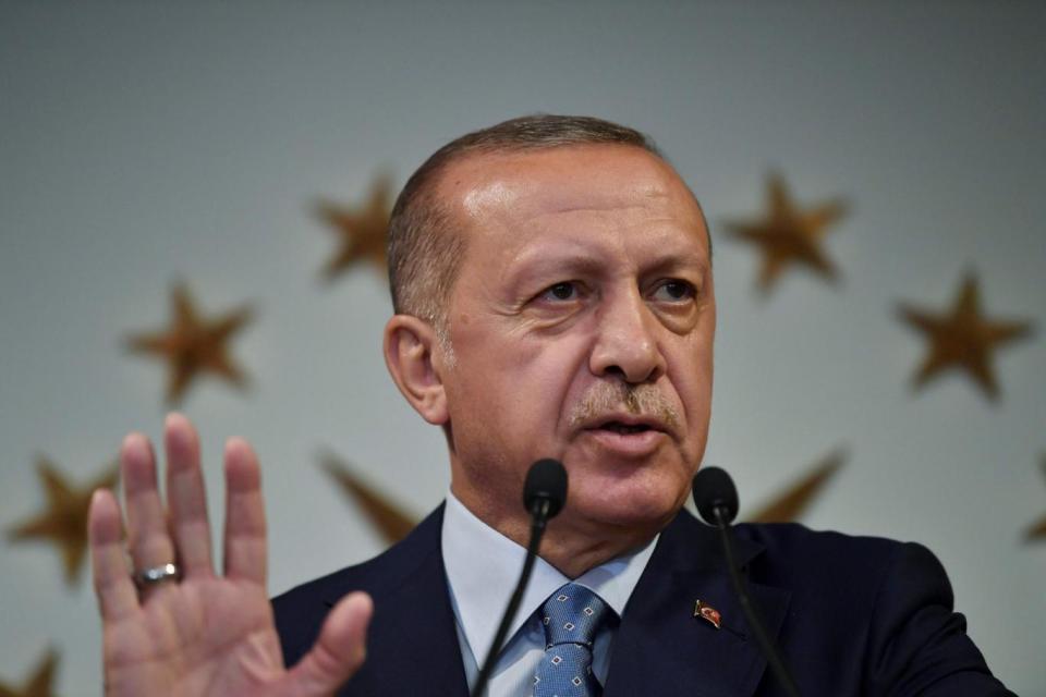 President Recep Tayyip Erdogan claimed victory (AFP/Getty Images)