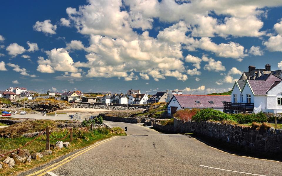 Part of Ravenspoint road in Trearddur Bay, Anglesey