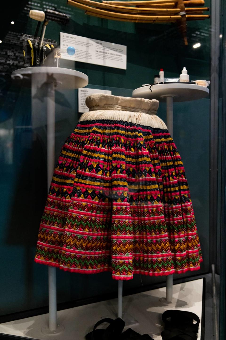 An exhibit on the Hmong people at the CIA’s in-house museum at its headquarters in Langley, Virginia.