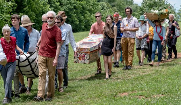 A funeral procession at Carolina Memorial Sanctuary. (Photo: Photo by Dan Bailey / Courtesy of Carolina Memorial Sanctuary)