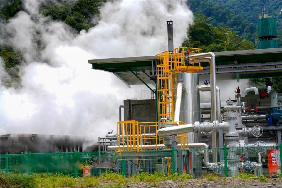 台電仁澤地熱電廠今啟用，預計年發電供1200戶家庭使用，經濟部評估還要蓋二期。(台電提供)