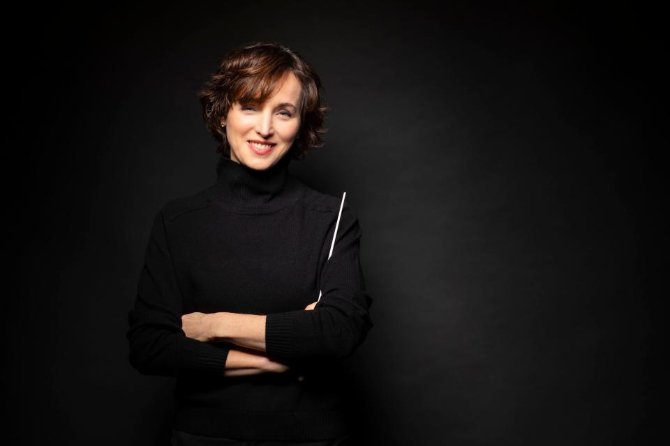 Canadian conductor Tania Miller, a candidate for the vacant position of music director for the Vermont Symphony Orchestra