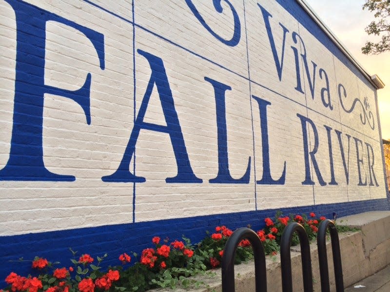 Viva Fall River's mural on the side of the building at 333 S. Main St., Fall River.