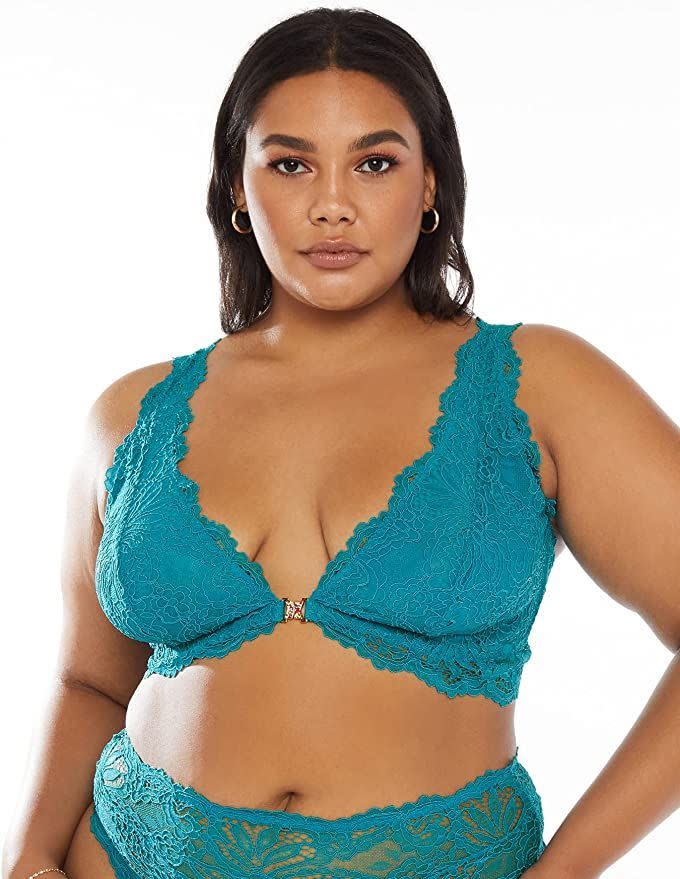 17) Romantic Corded Lace Front-Closure Bralette